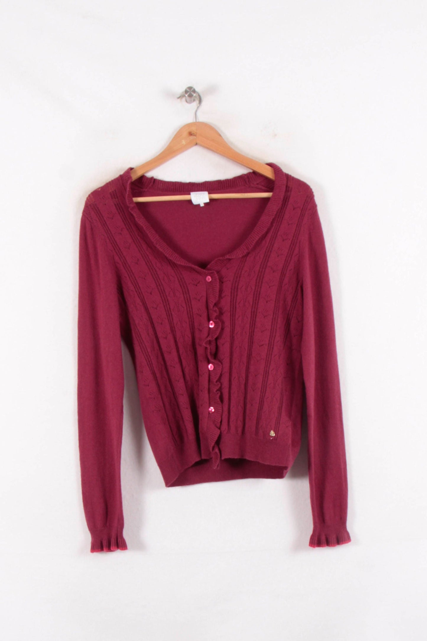 Cardigan Bordeaux - Taille XS/34