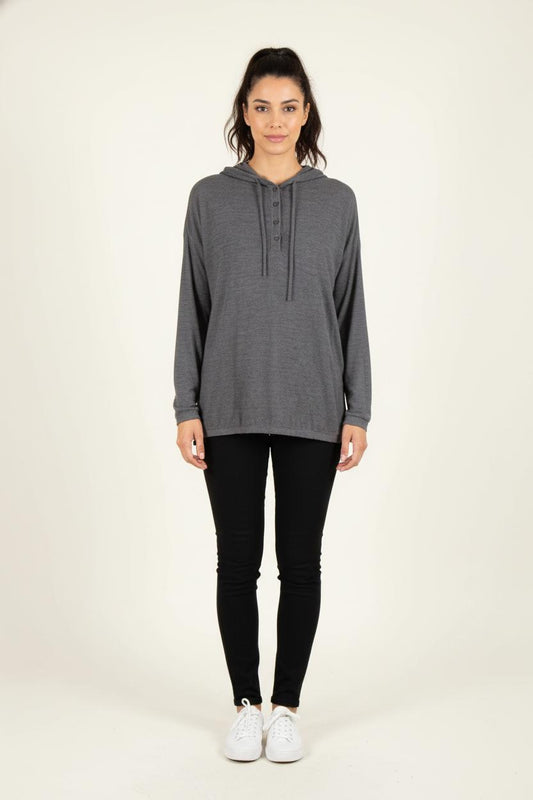 Sweat à Capuche Gris - Taille L/40