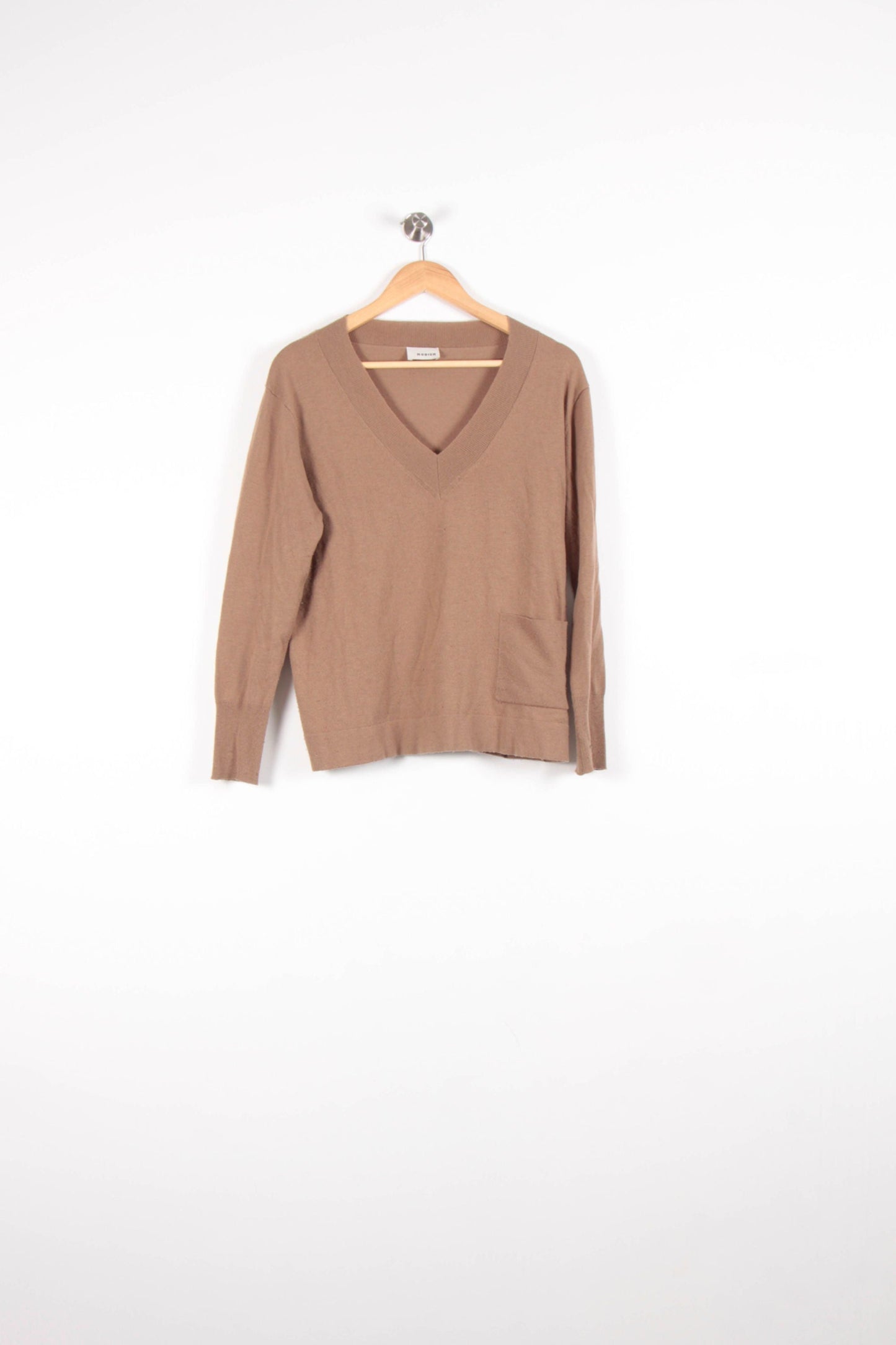 Pull Col V Beige - Taille L/40