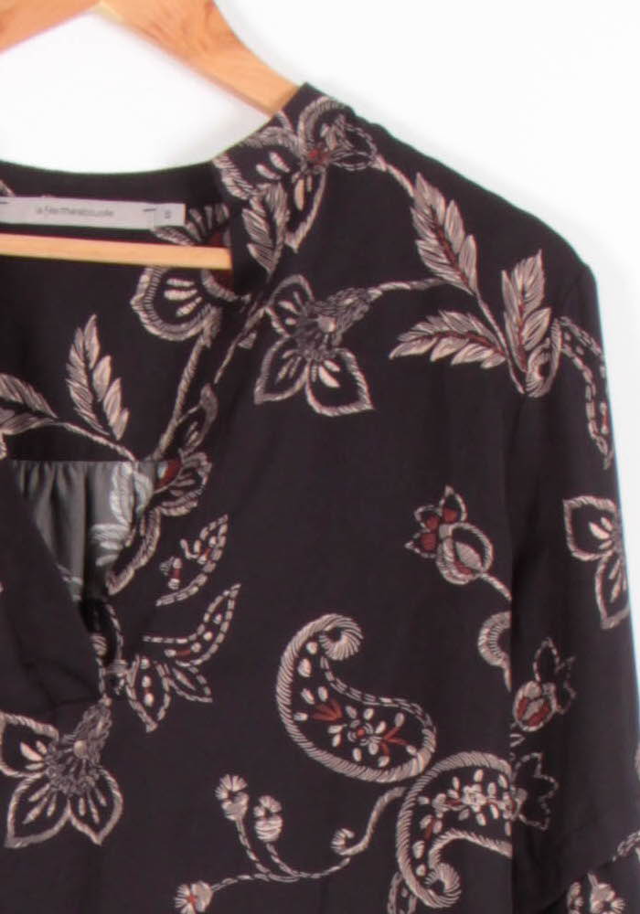 Blouse Marron et Noir - Taille L/40
