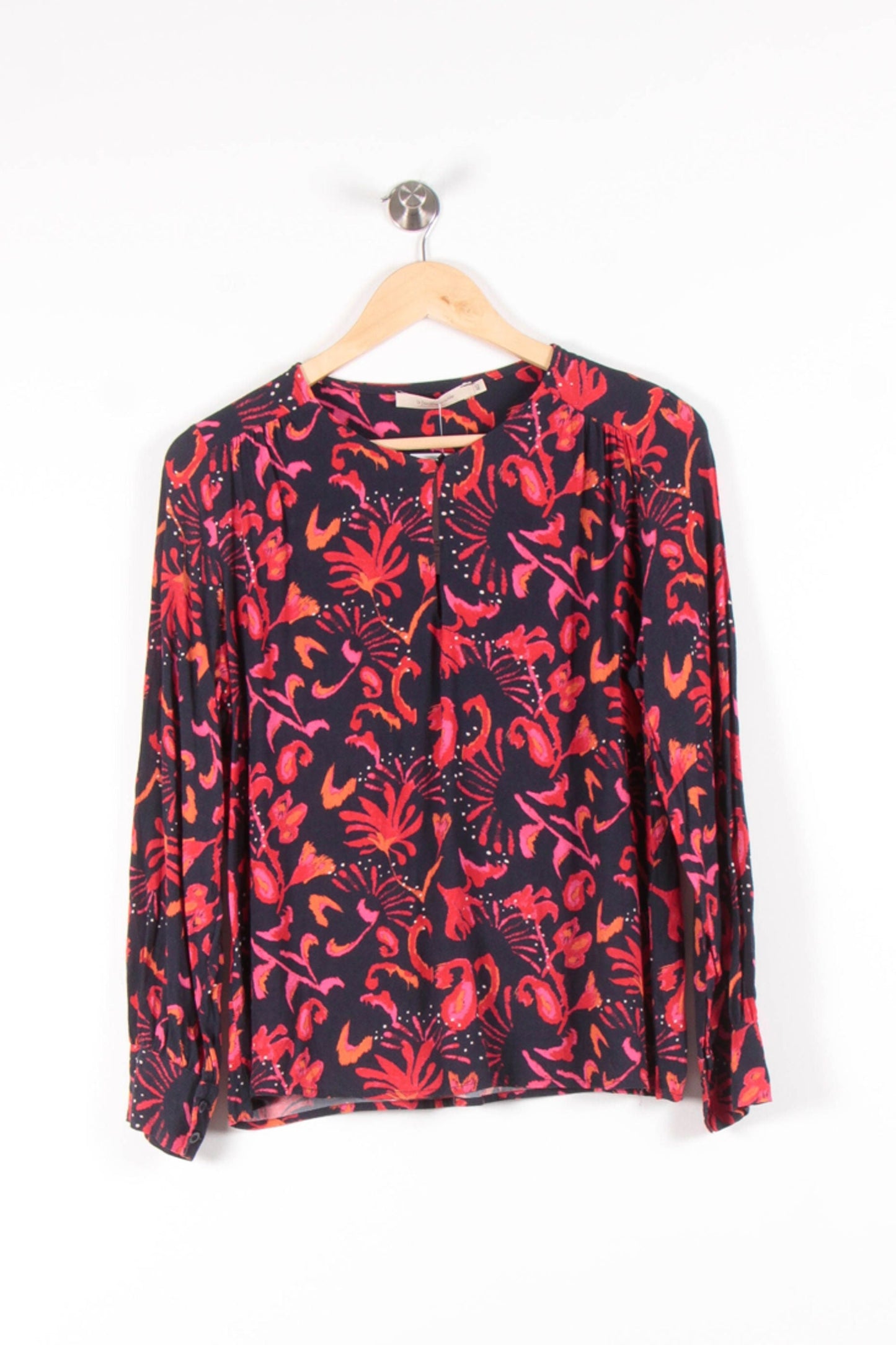 Blouse Bleu Marine et Rouge - Taille L/40