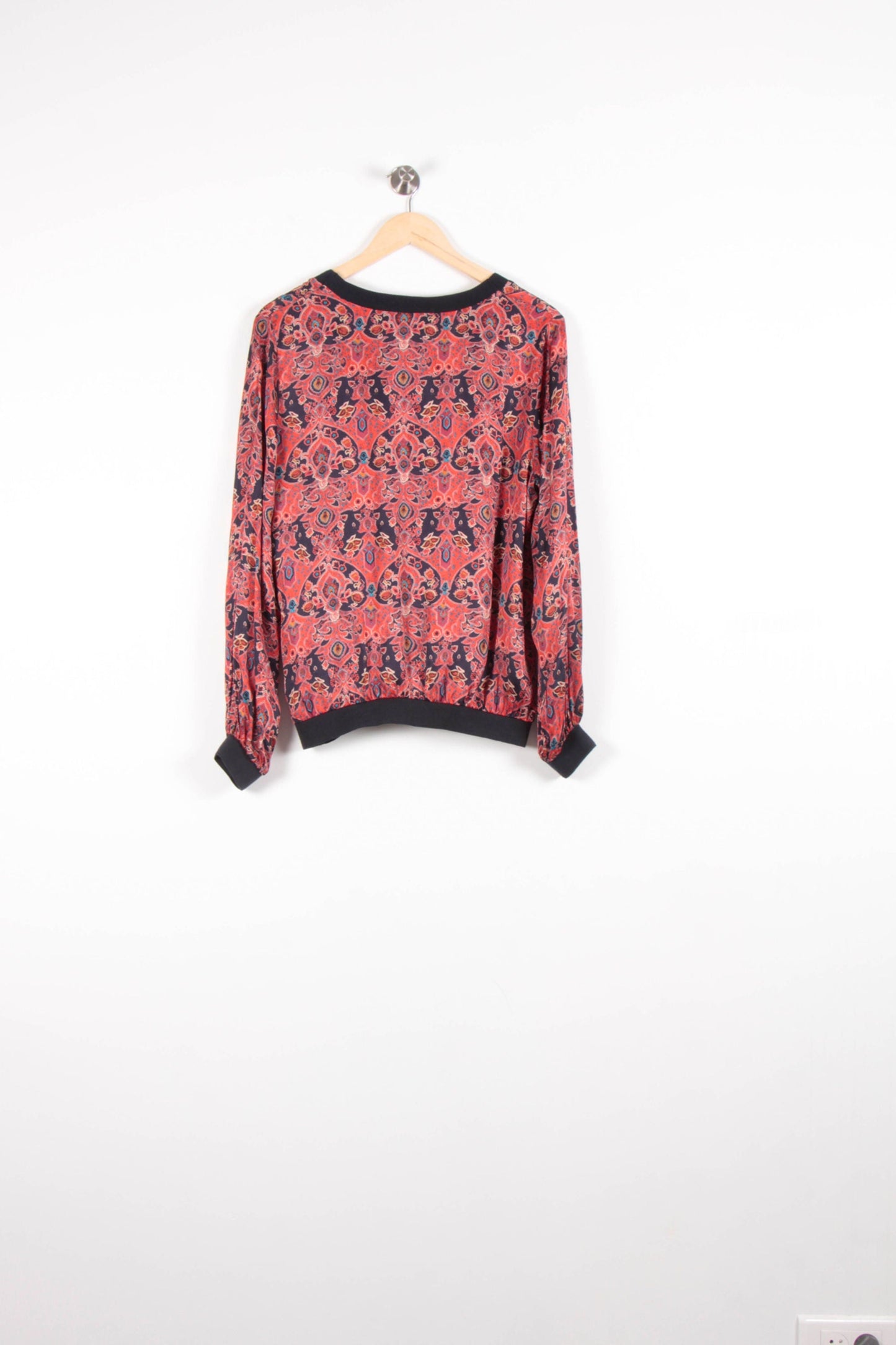 Blouse Rouge et Noire - Taille L/40