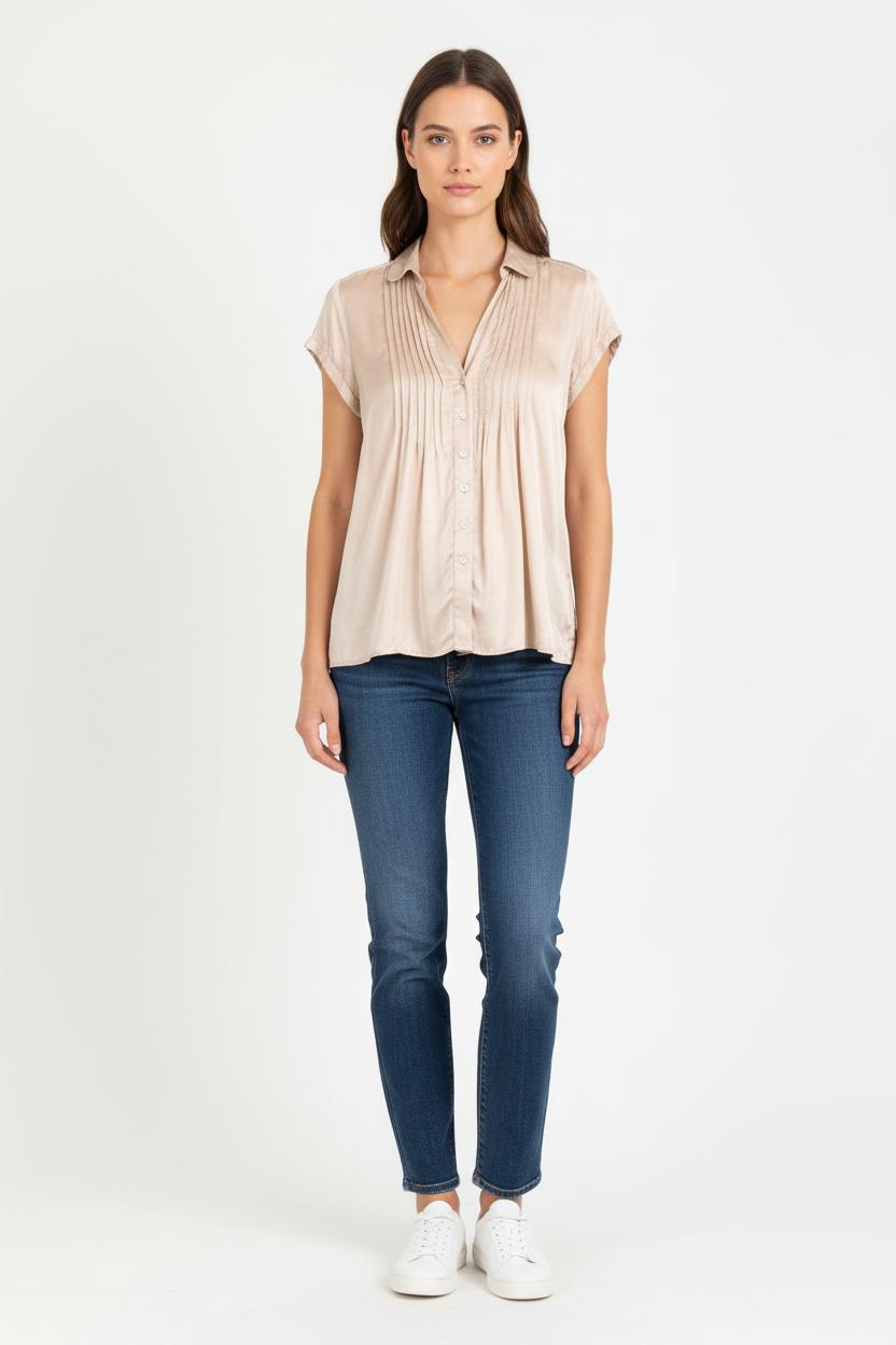 Blouse Beige - Taille M/38