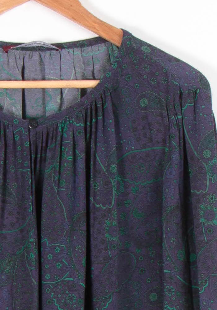 Blouse Violette et Verte - Taille S/36