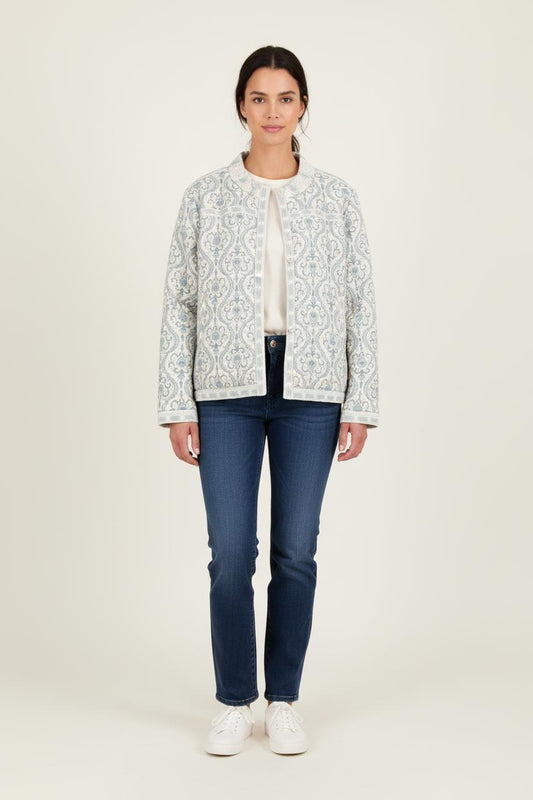 Veste Matelassée Bleu et Blanc - Taille L/40