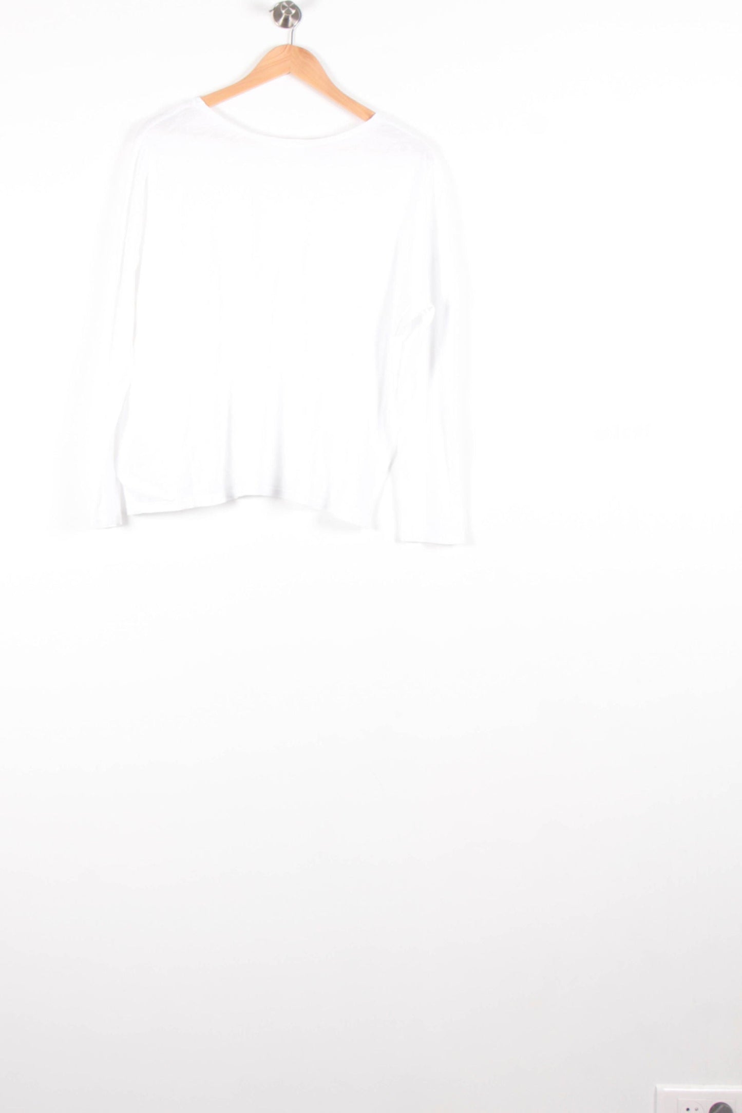 Tee-shirt Manches Longues Blanc - Taille L/40