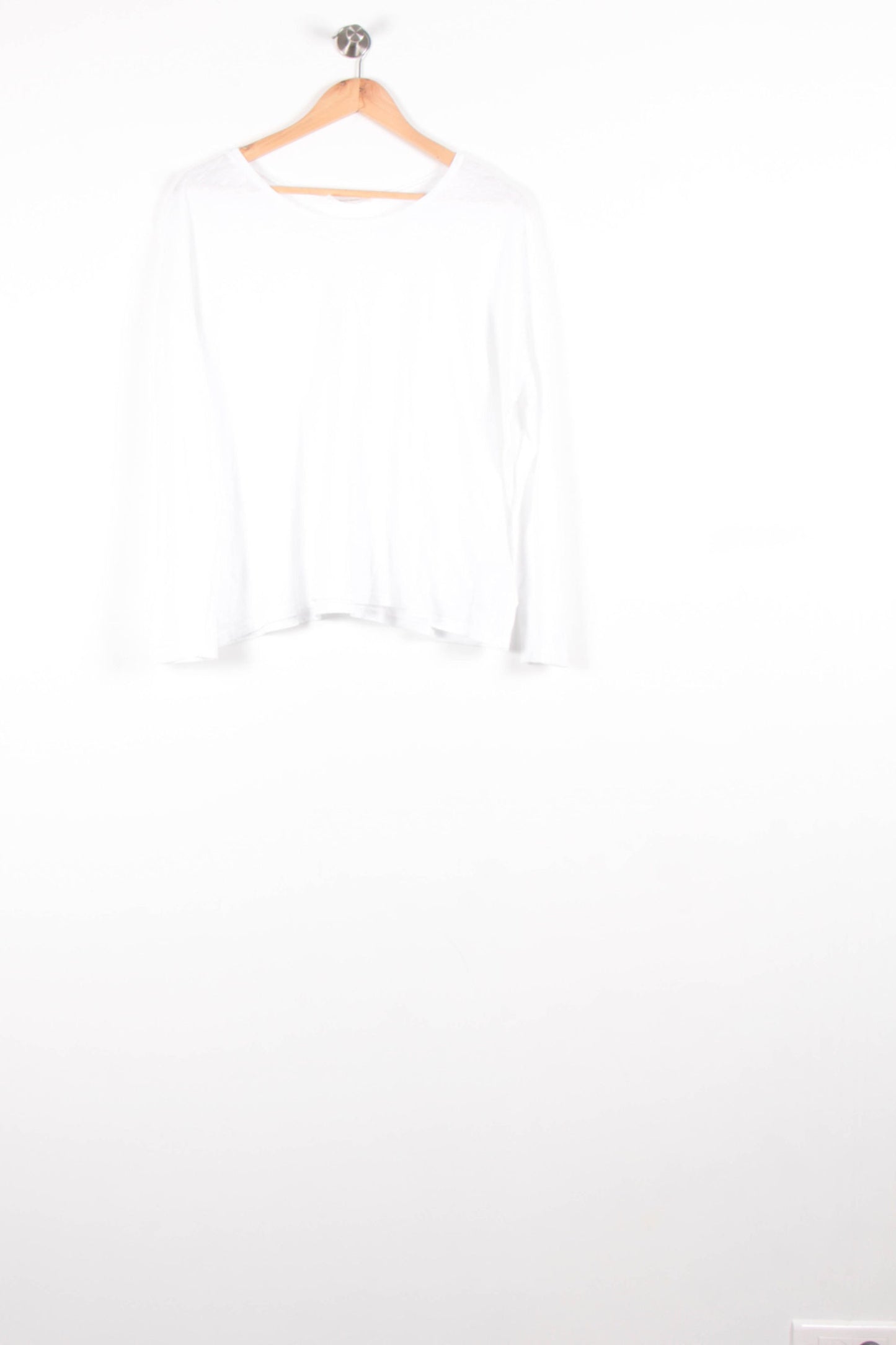 Tee-shirt Manches Longues Blanc - Taille L/40