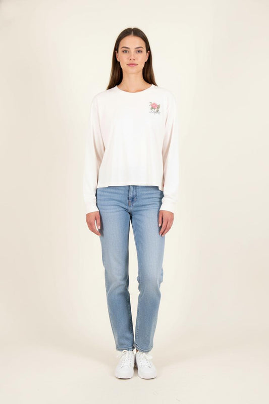 Tee-shirt Manches Longues Beige - Taille L/40