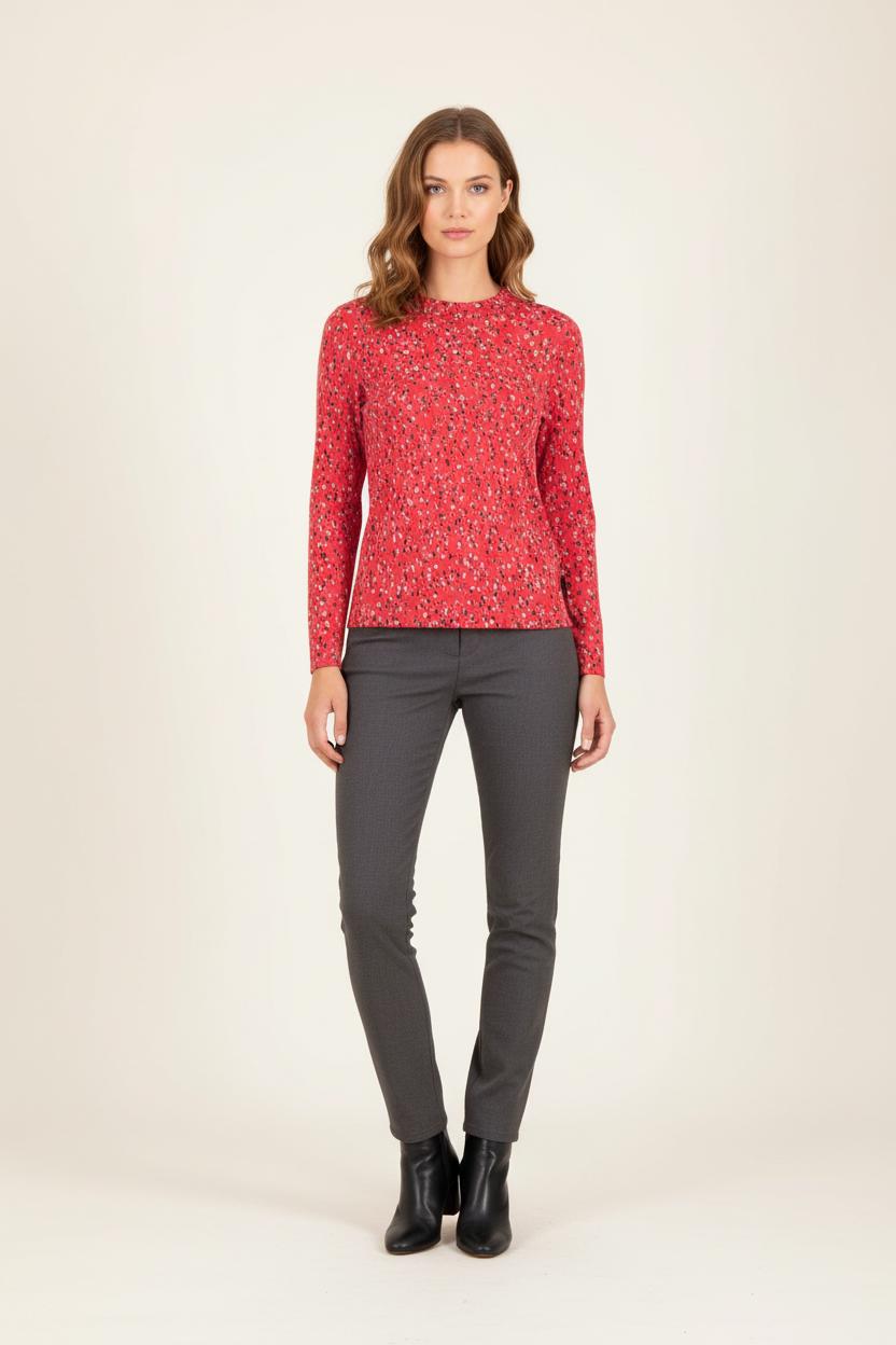 Blouse Rouge et Noire - Taille S/36