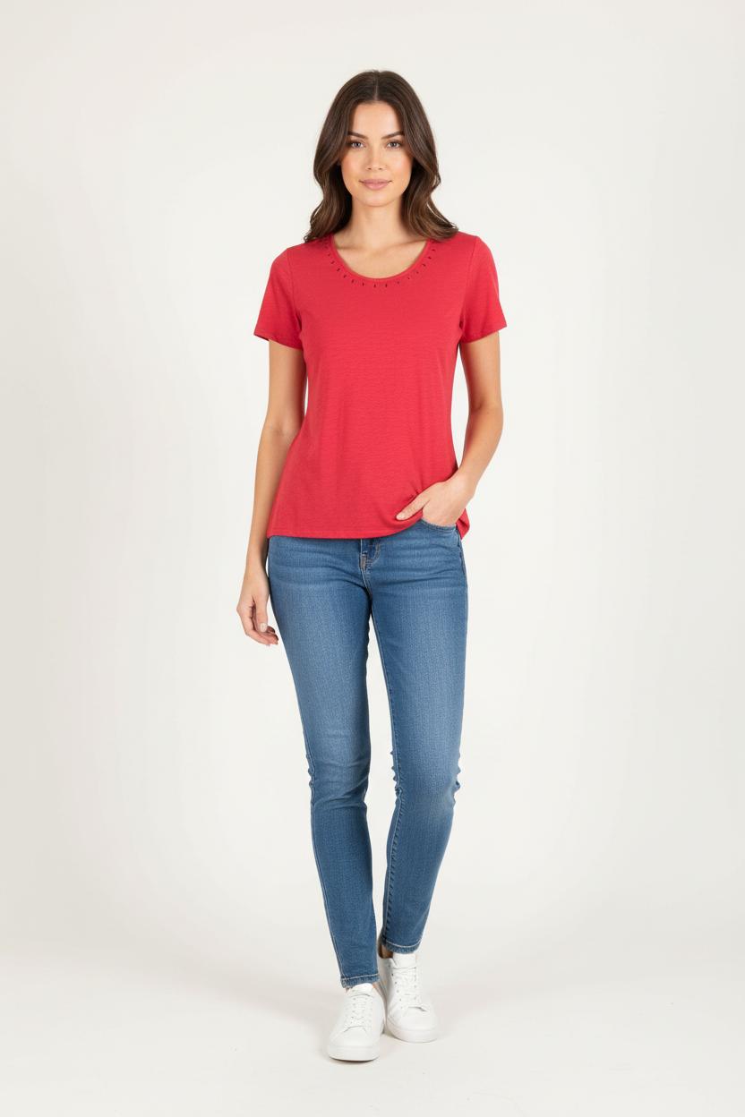 Tee-shirt Rouge - Taille S/36