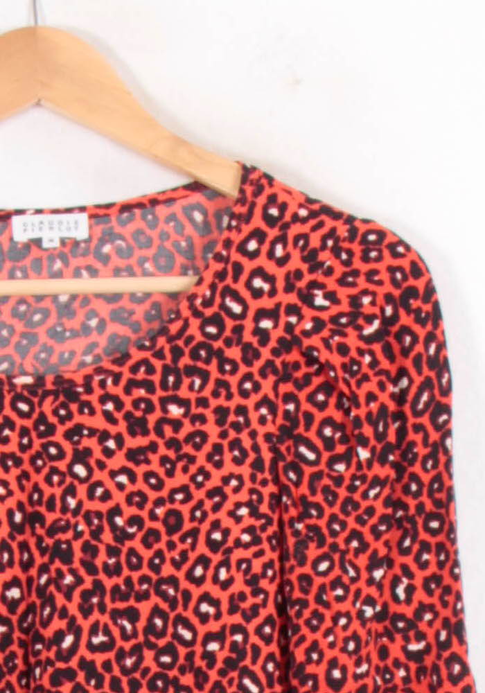 Blouse Rouge et Noire - Taille S/36