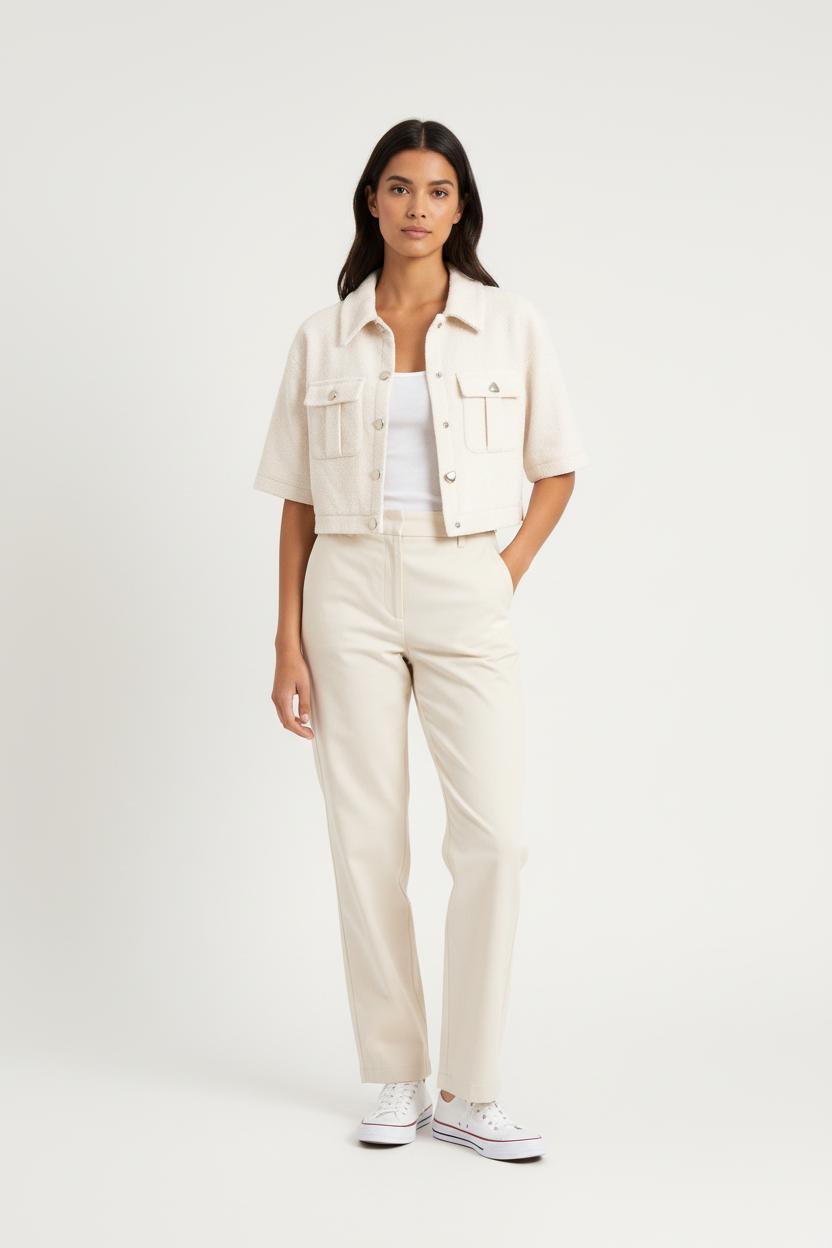 Gilet court Blanche - Taille S/36