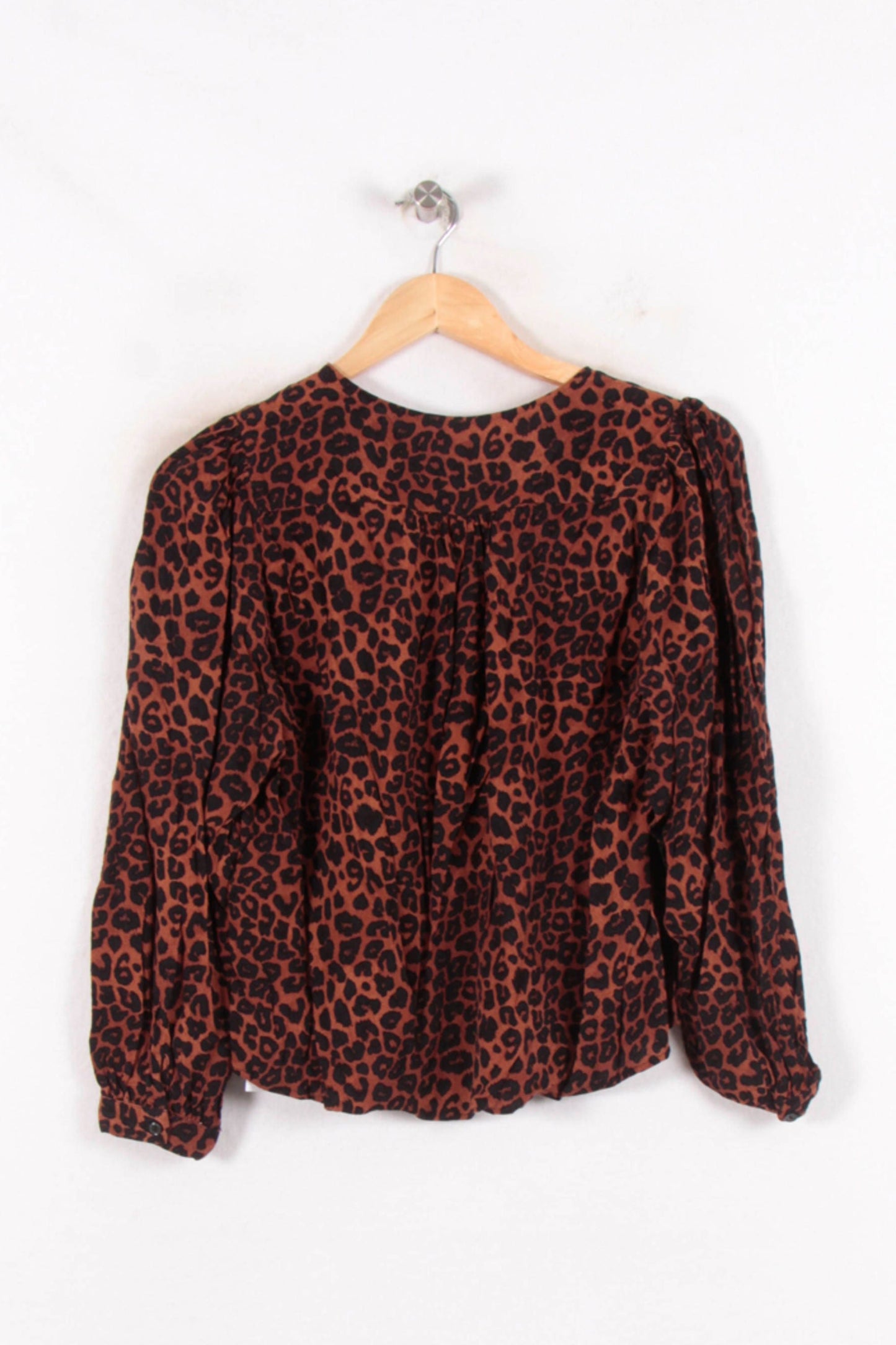 Blouse Léopard Marron et Noir - Taille M/38