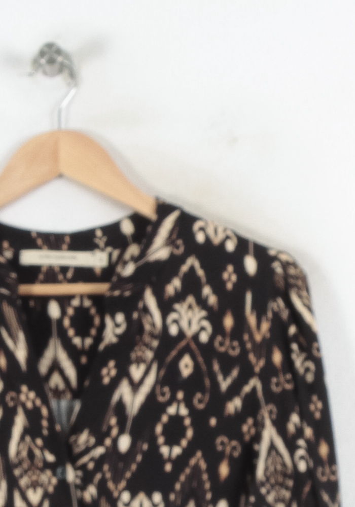 Blouse Noire et Beige - Taille XL/42