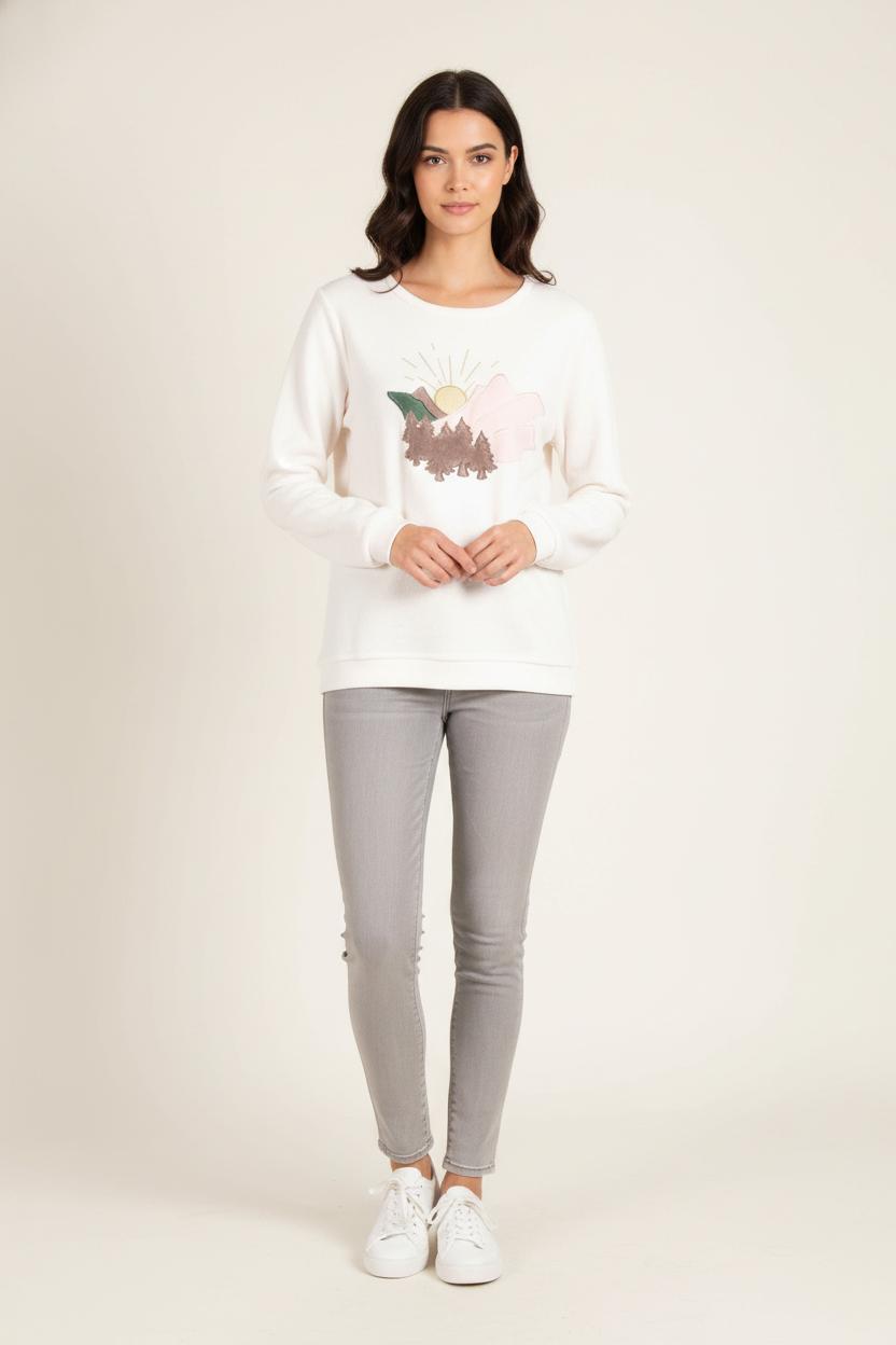 Sweatshirt Blanc - Taille XXXL/46