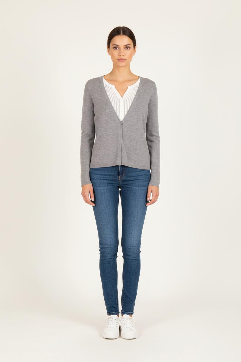 Cardigan Gris - Taille S/36