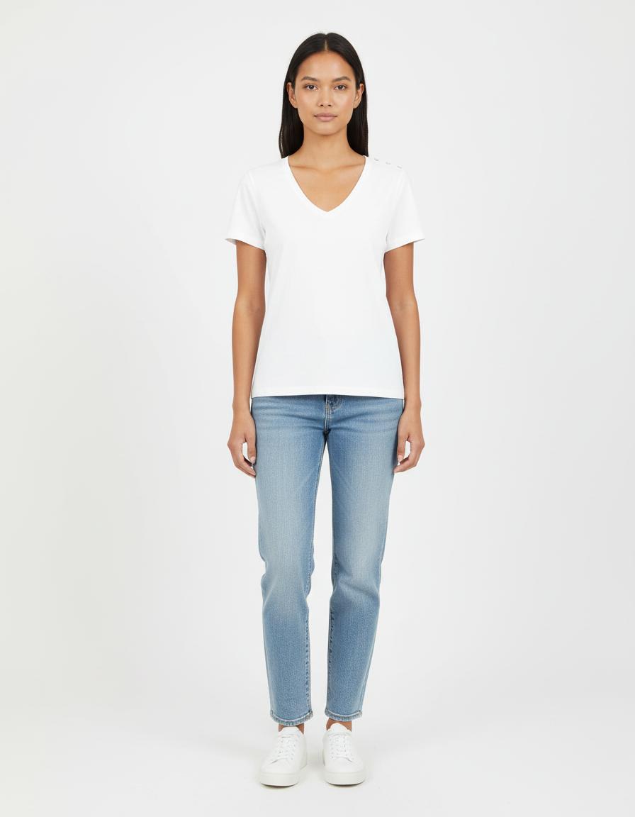 Tee-shirt Blanc - Taille M/38