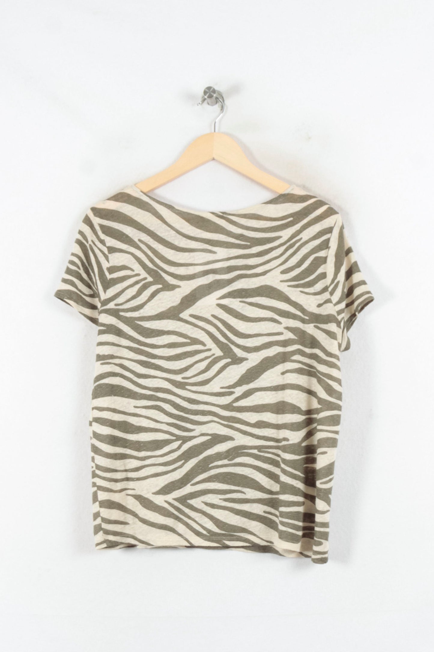 Tee-shirt Beige et Kaki - Taille XS/34