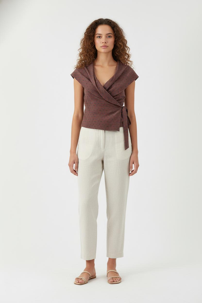 Blouse marron - Taille XL/42