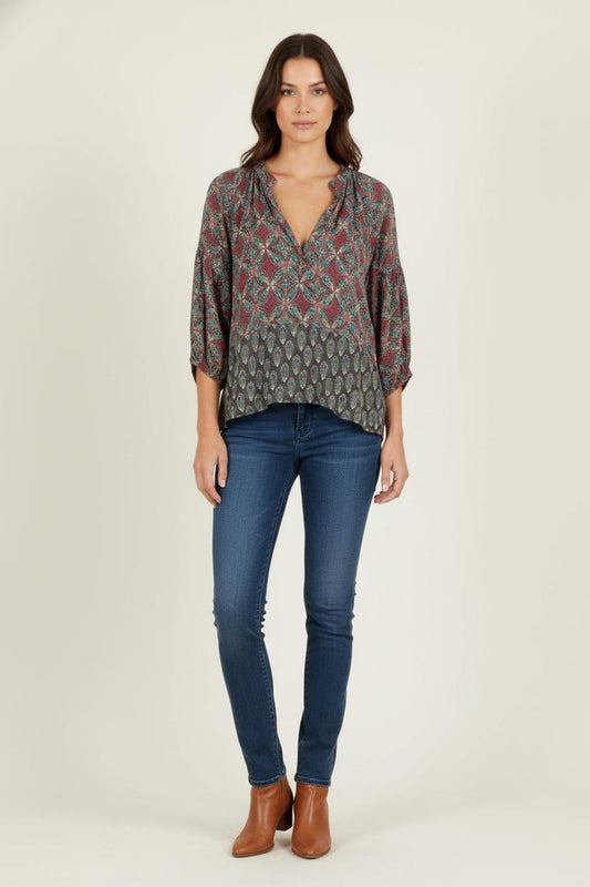 Blouse Multicolore - Taille M/38