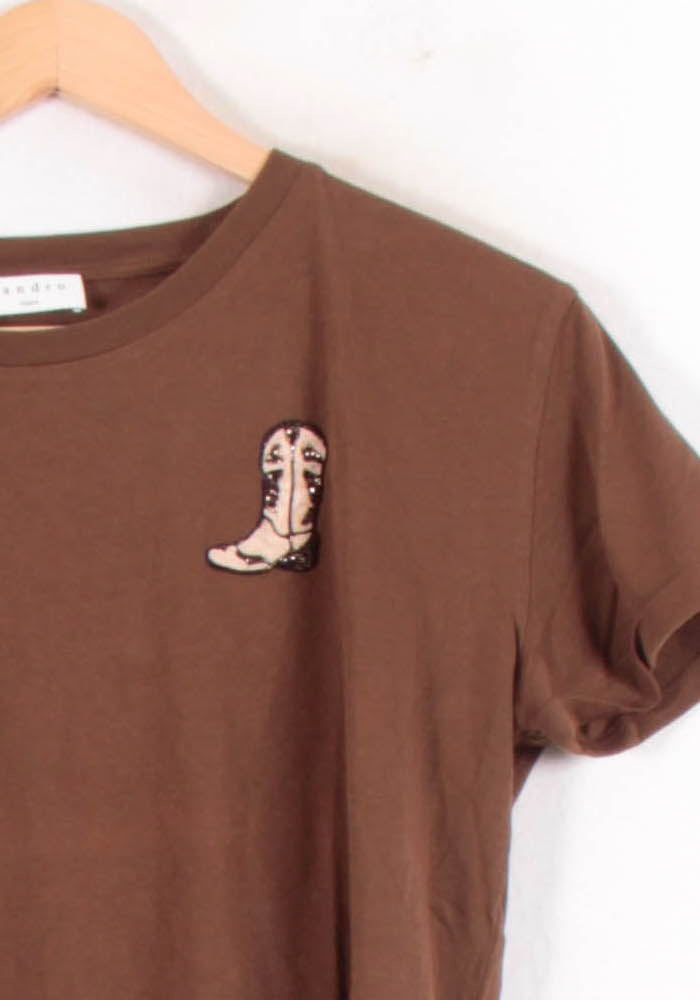 Tee-shirt Marron - Taille S/36