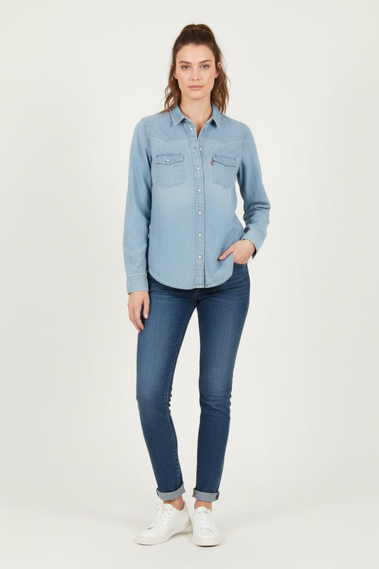 Chemise en Jean Bleue - Taille S/36