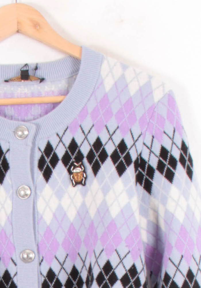 Cardigan Bleu et Violet - Taille L/40