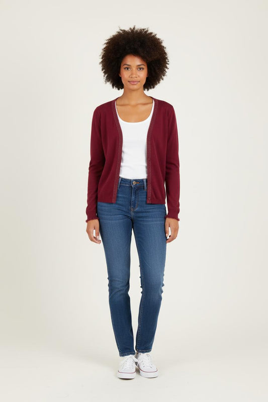 Cardigan Bordeaux - Taille M/38
