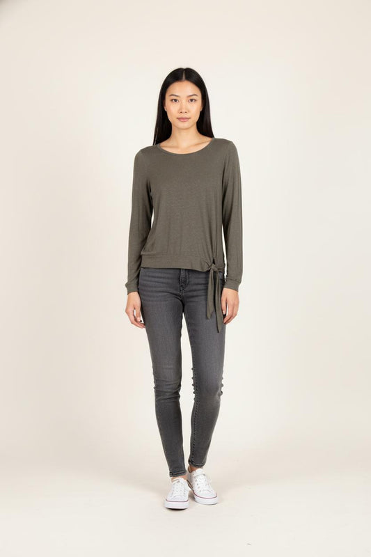 Tee-shirt Manches Longues Vert - Taille S/36