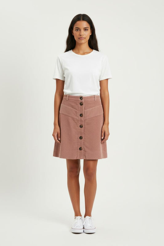 Jupe Boutonnée Rose - Taille XS/34