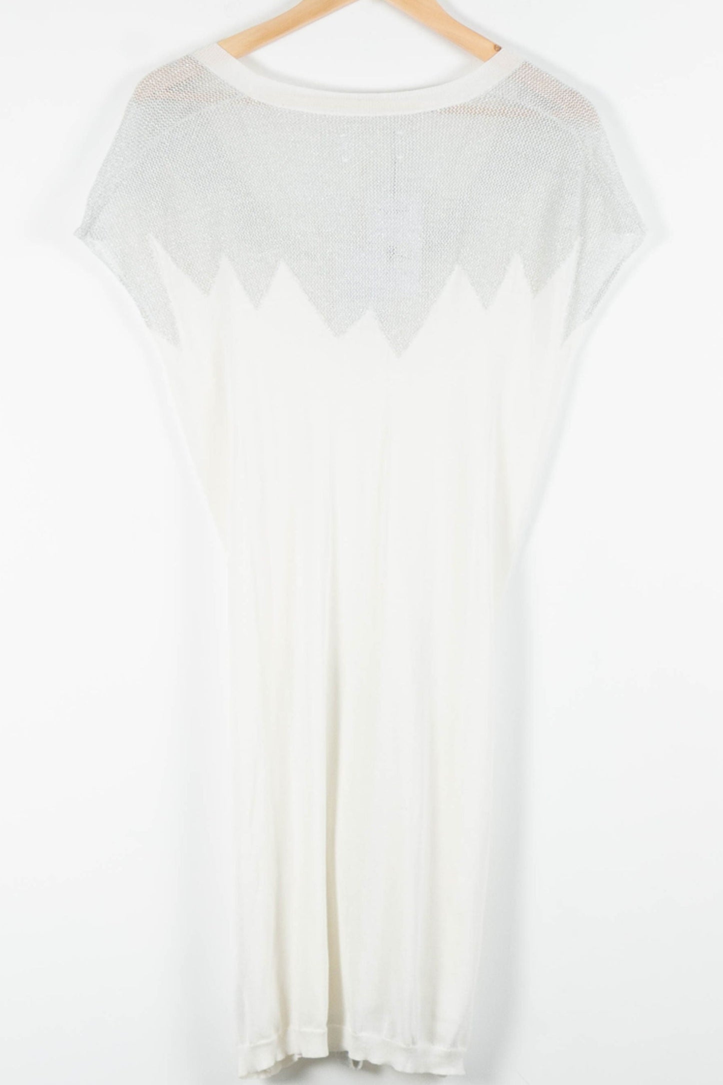 Robe Midi Blanche et Argentée - Taille M/38