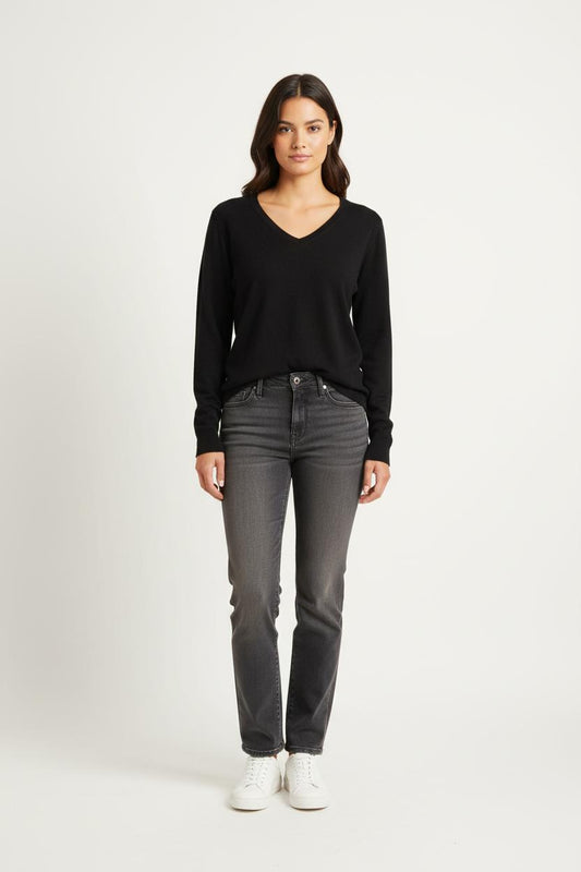 Pull Noir Laine & Cachemire - Taille M/38