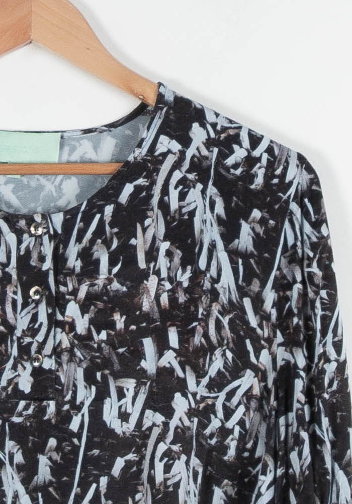 Blouse Noire et Blanche - Taille L/40