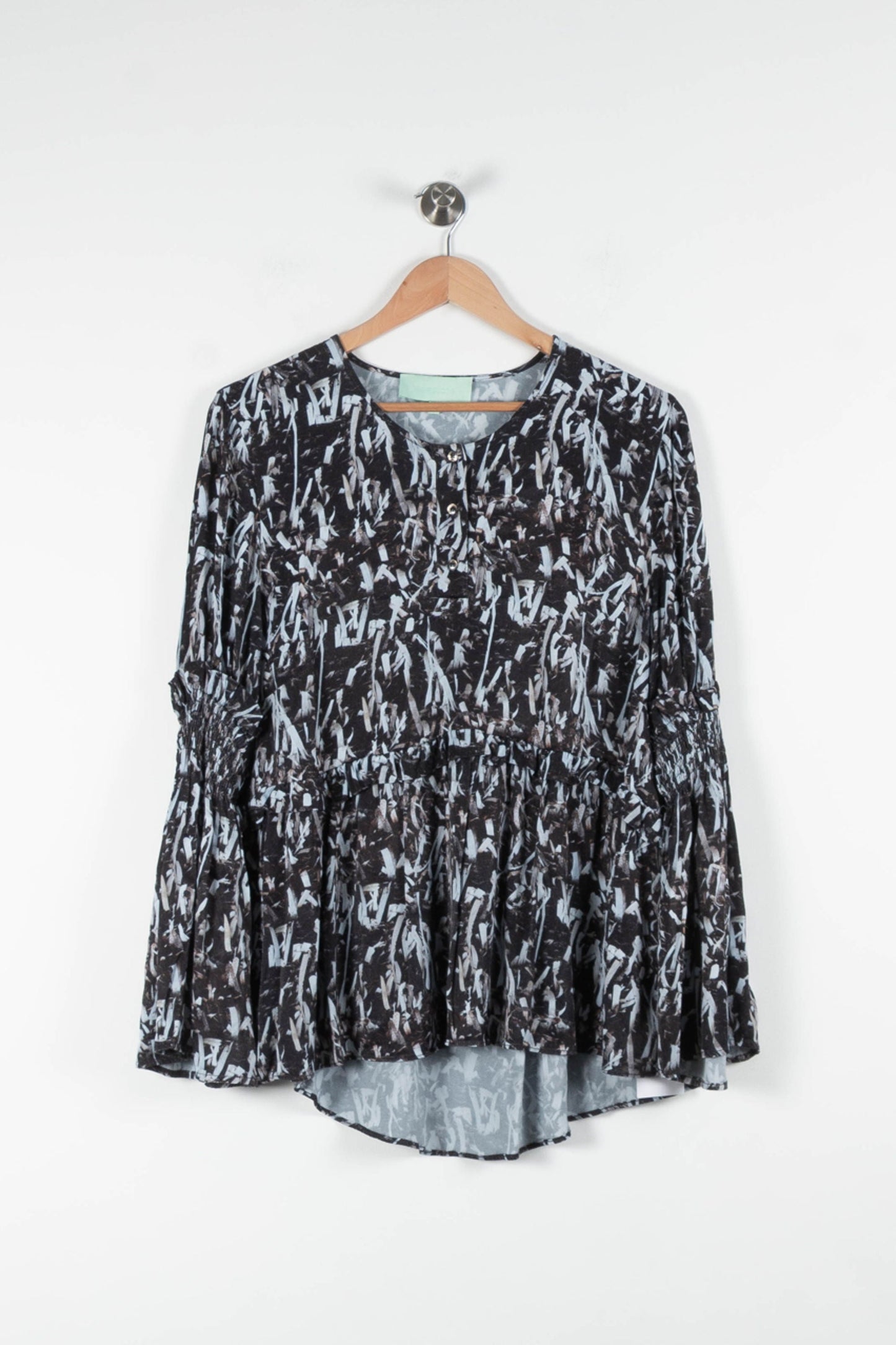 Blouse Noire et Blanche - Taille L/40