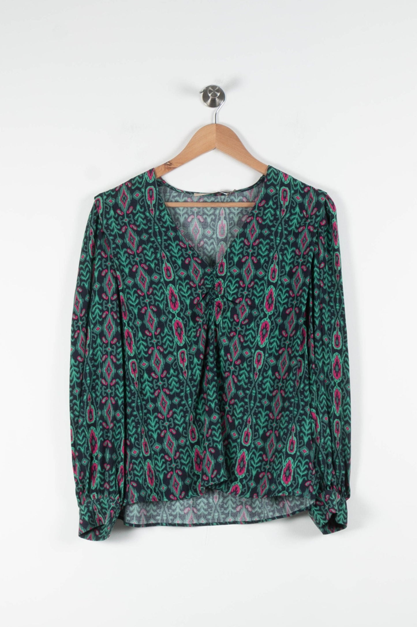 Blouse Verte et Rose - Taille M/38