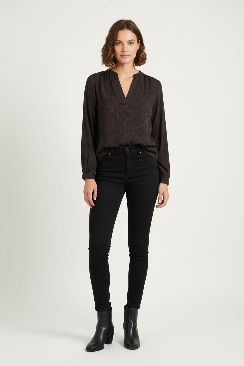 Blouse marron - Taille M/38