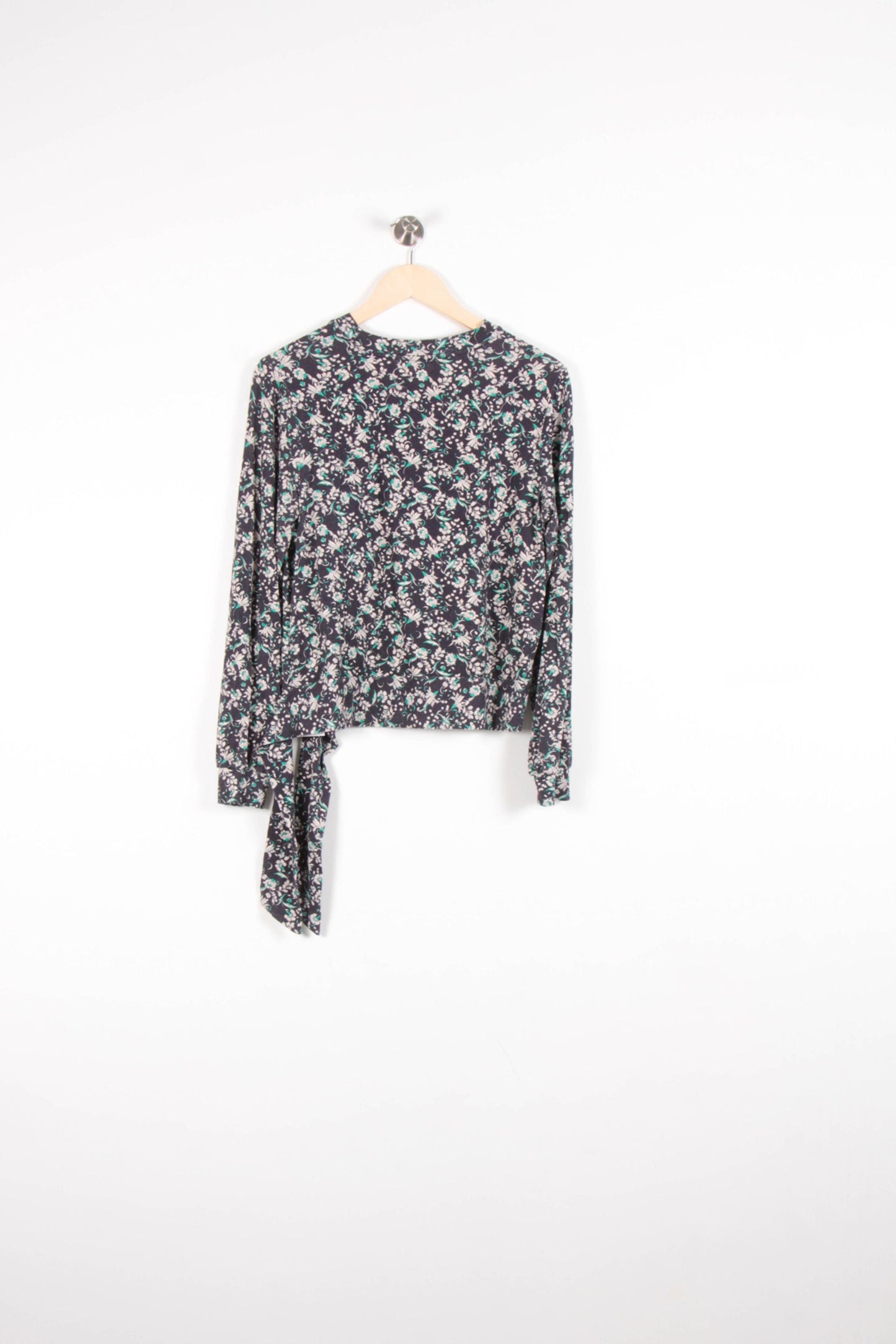 Blouse Fleurie Bleu et Blanc - Taille M/38