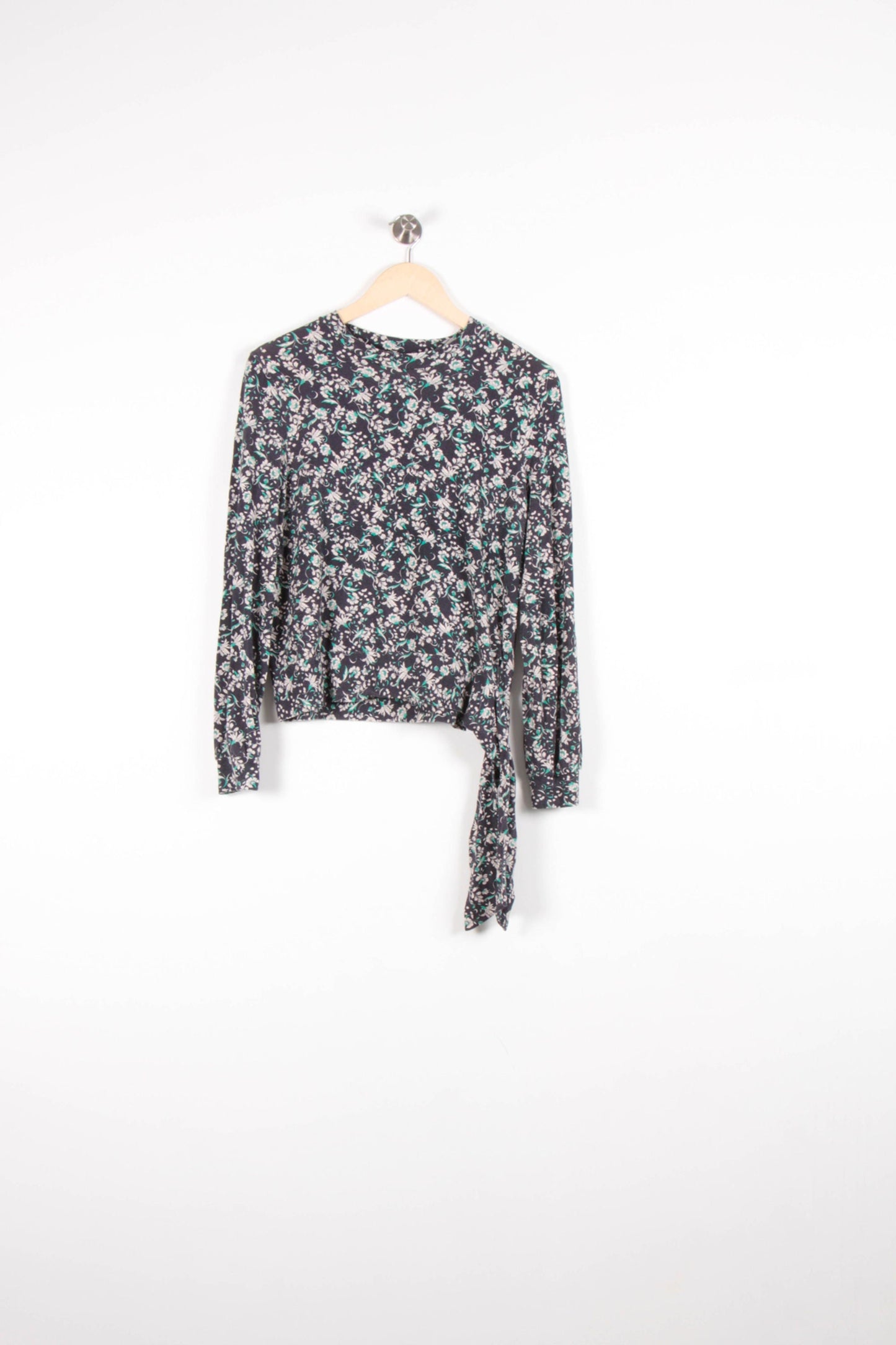 Blouse Fleurie Bleu et Blanc - Taille M/38