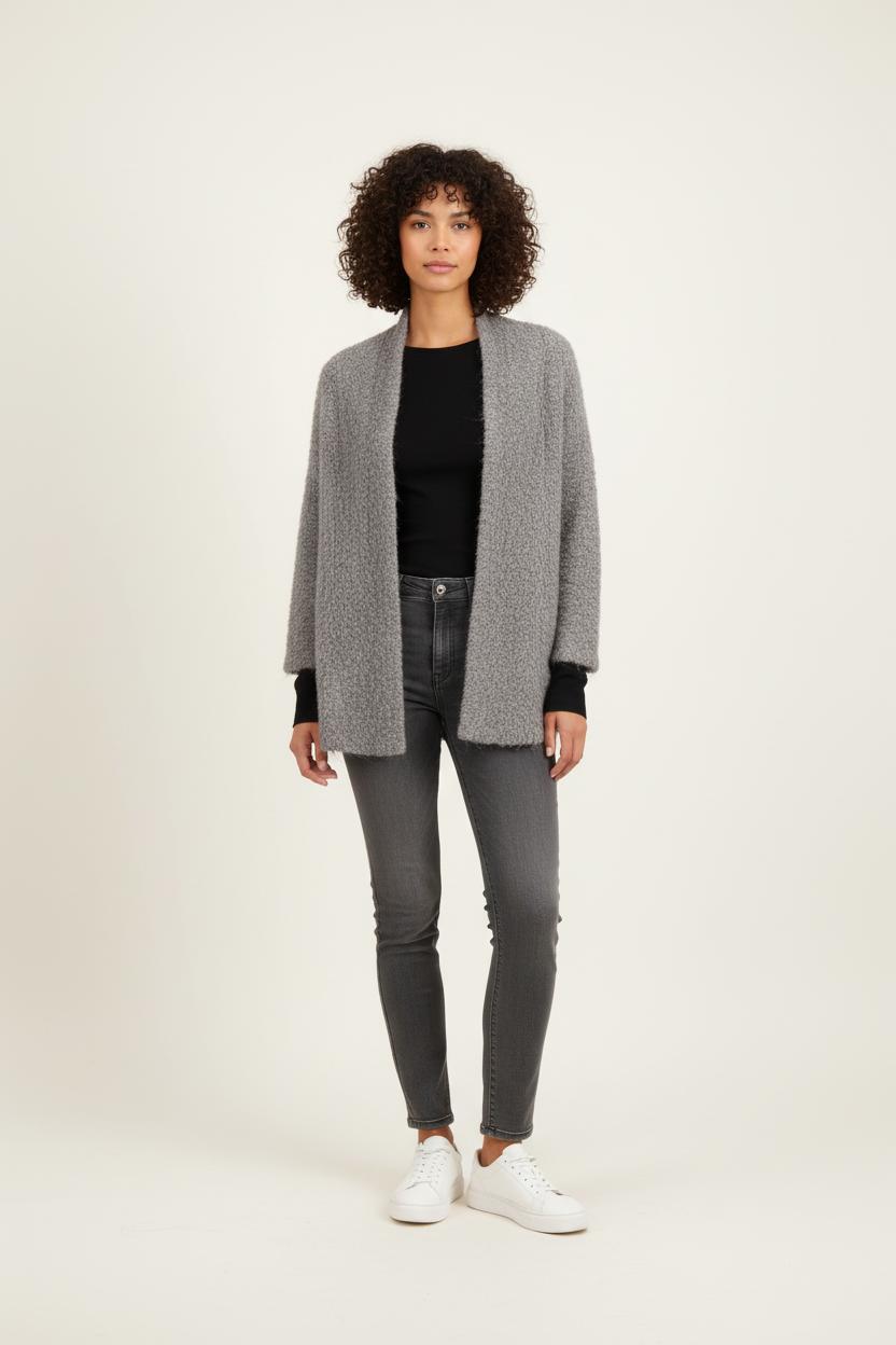 Cardigan Gris - Taille S/36