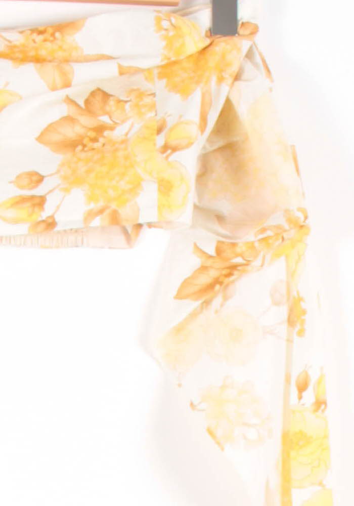 Top Jaune et Blanc - Taille S/36