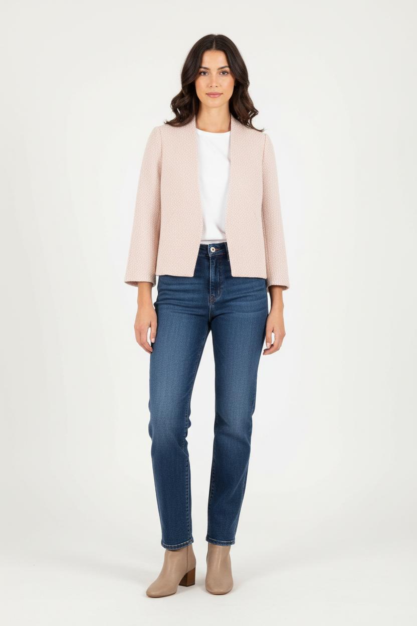 Veste Courte Beige - Taille XL/42