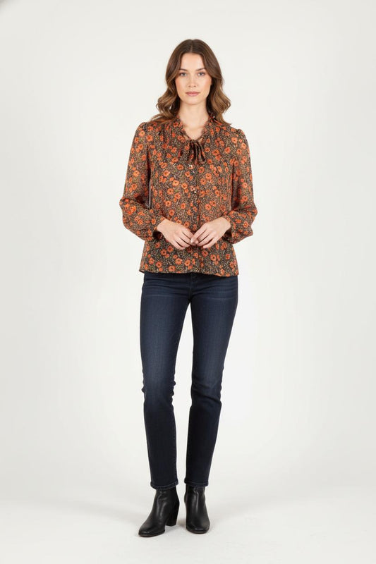 Blouse Fleurie Multicolore - Taille XL/42