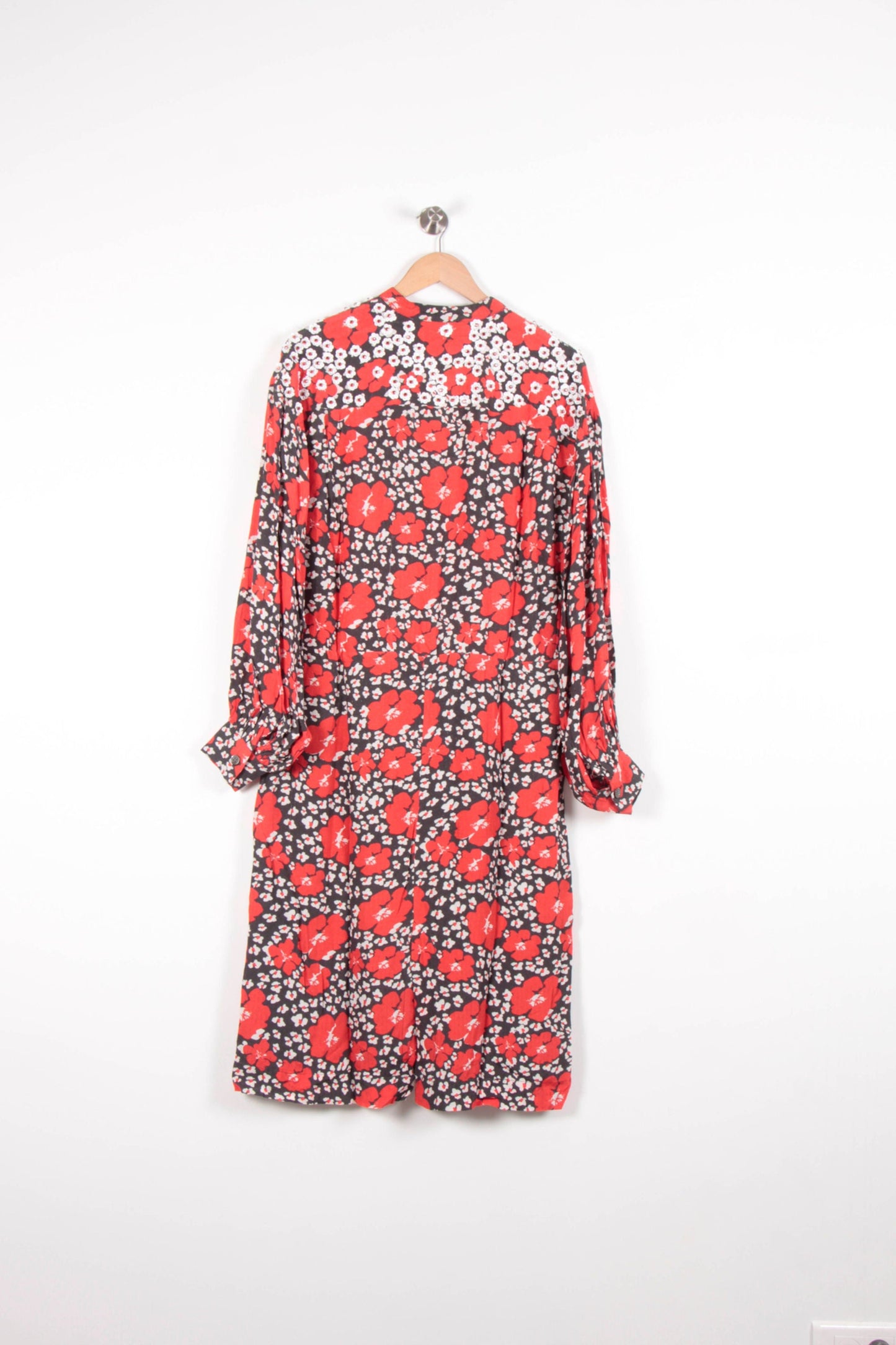 Robe Fleurie Rouge et Noir - Taille S/36