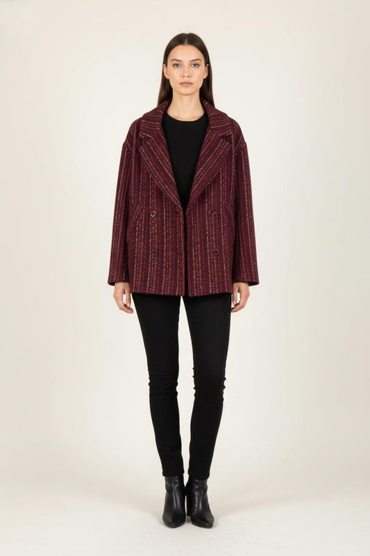 Veste Bordeaux rayée - Taille S/36