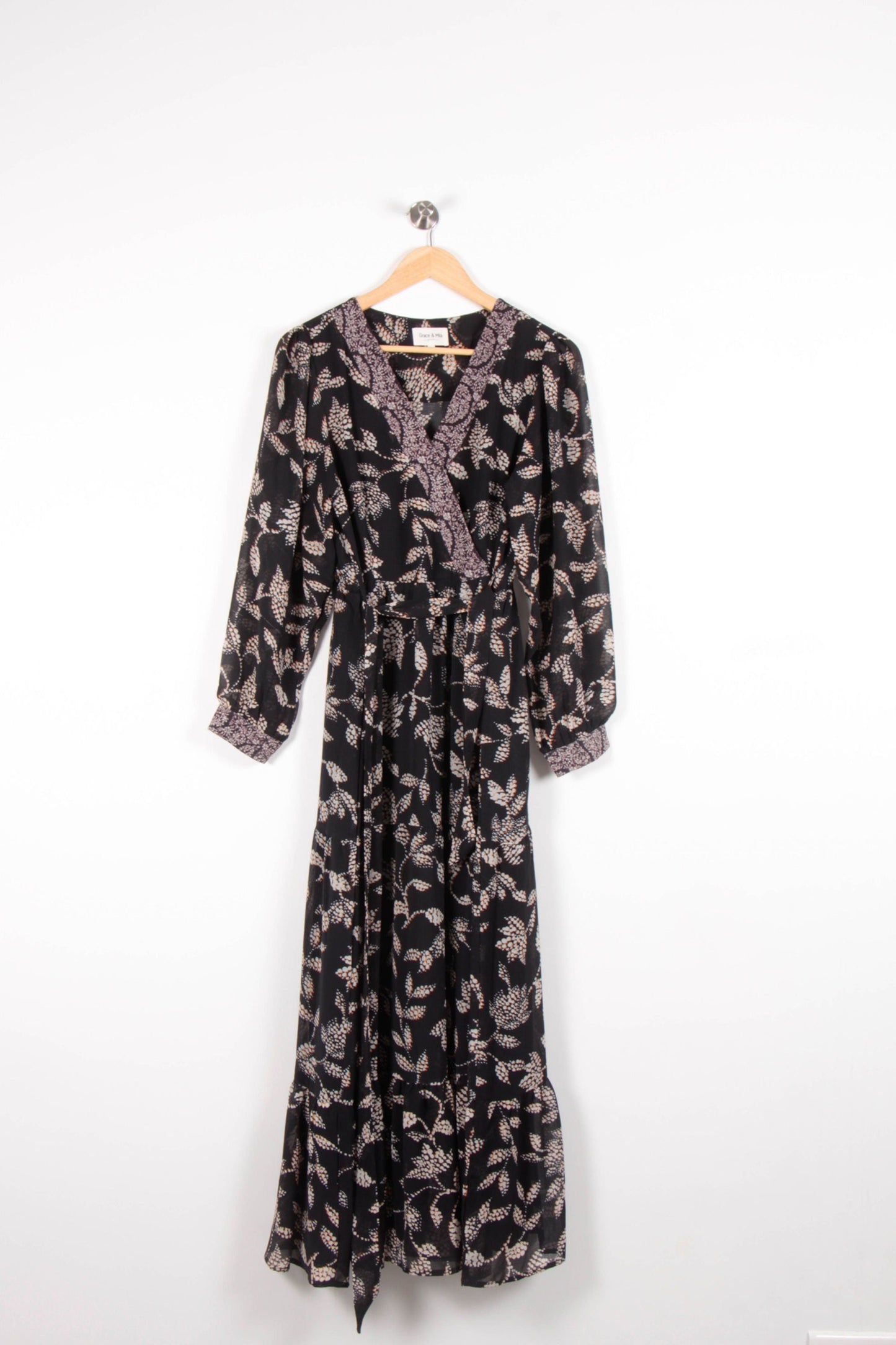 Robe Longue Noire et Blanche - Taille L/40