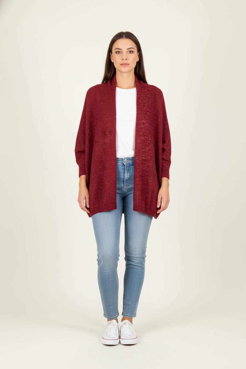 Cardigan Bordeaux - Taille M/38