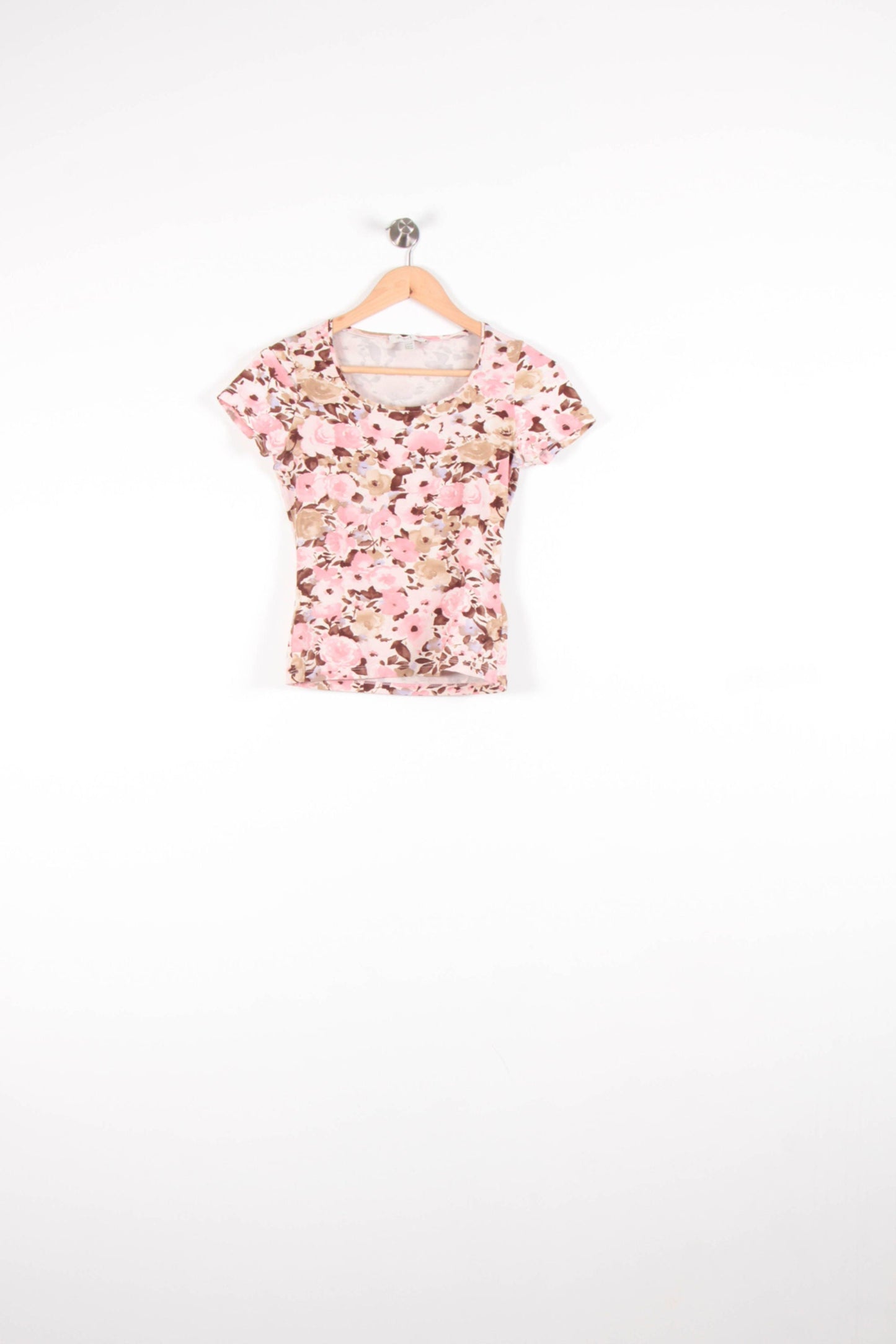 T-shirt Rose et Beige - Taille XS/34