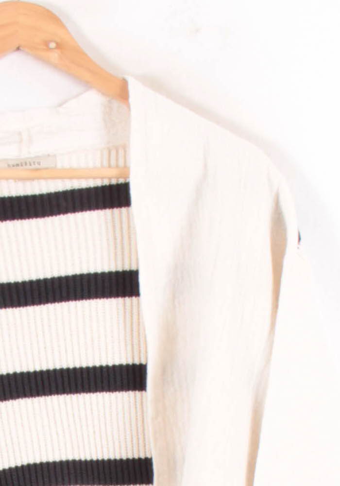 Cardigan Blanc et Noir - Taille S/36
