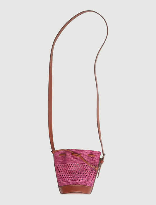 Sac Seau Rose et Marron - Taille T.U.