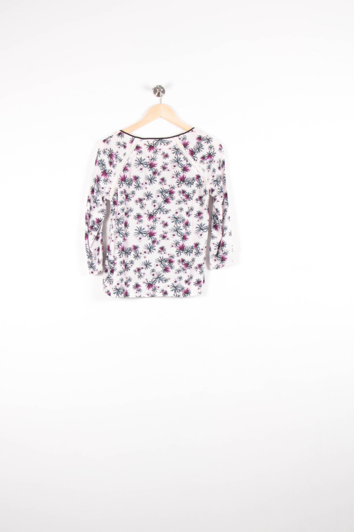 Blouse Blanche et Rose - Taille S/36